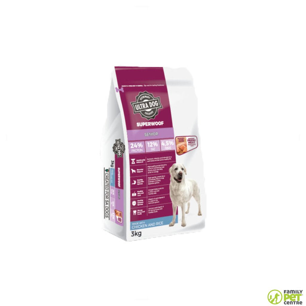 Ultra senior 2024 dog food