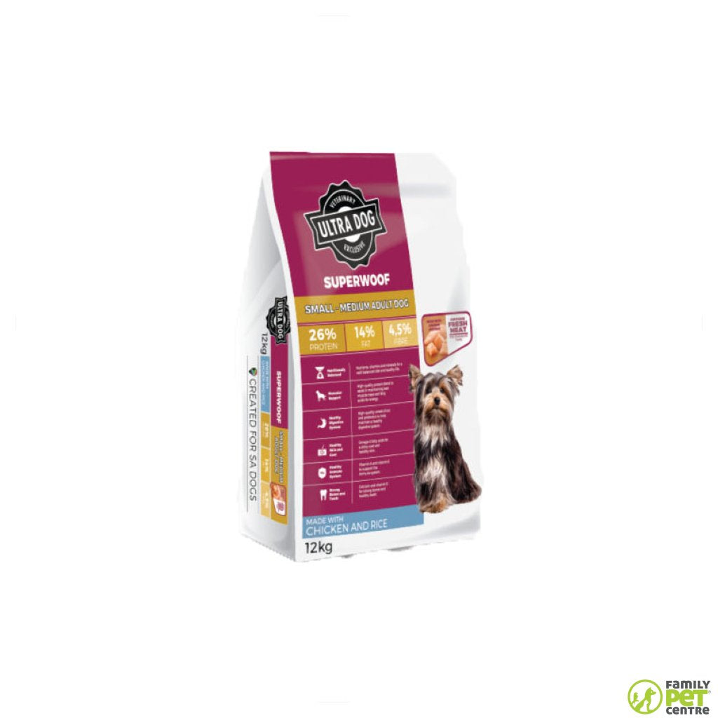 Ultra Dog Superwoof Small Medium Adult Dog Food